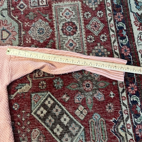 J.Crew pink crewneck cable-knit sweater - Picture 9 of 11